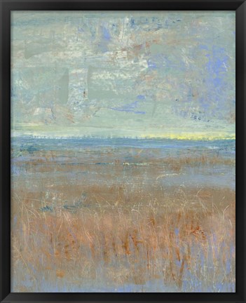 Framed Evening Marsh I Print