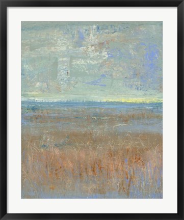 Framed Evening Marsh I Print