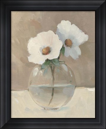 Framed Glass Globe Still Life II Print