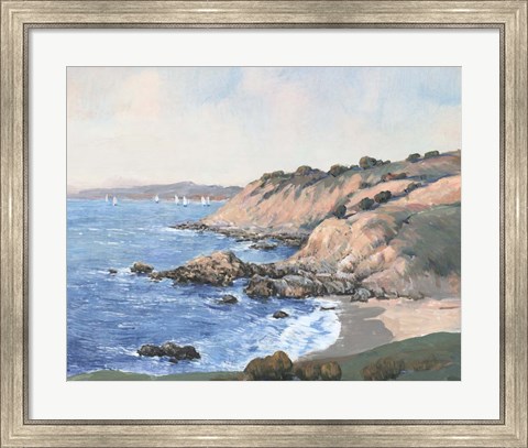 Framed Ocean Bay I Print