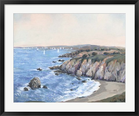 Framed Ocean Bay II Print