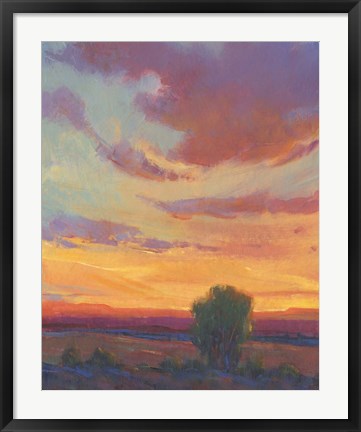 Framed Fire in the Sky I Print