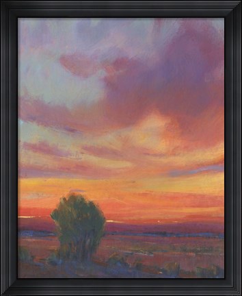 Framed Fire in the Sky II Print
