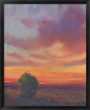 Framed Fire in the Sky II Print