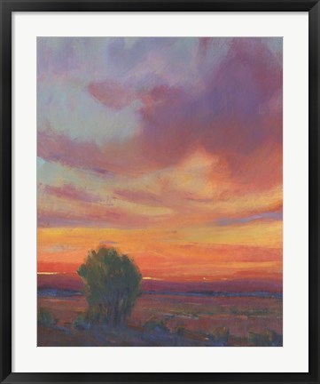 Framed Fire in the Sky II Print