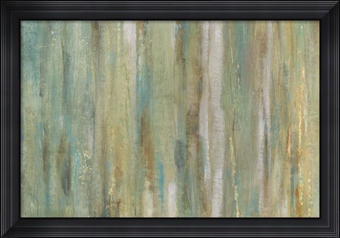 Framed Vertical Flow I Print