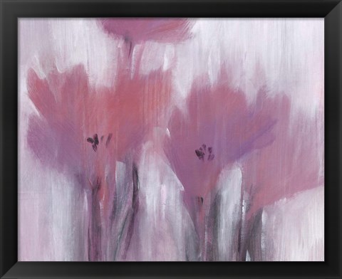 Framed Vibrant Fuchsia Floral I Print