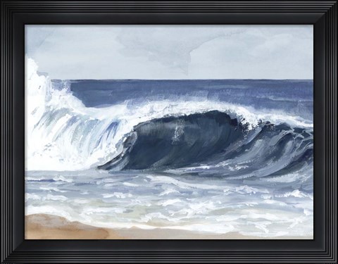 Framed Surf Spray II Print