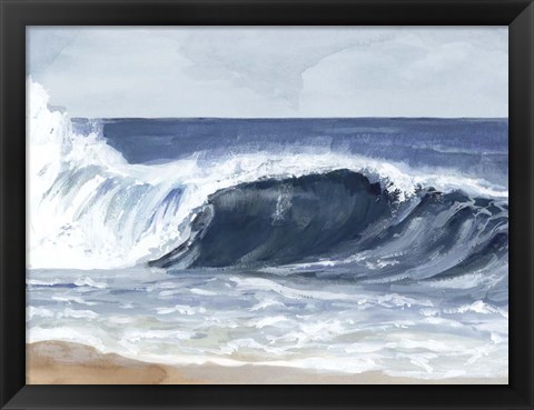Framed Surf Spray II Print