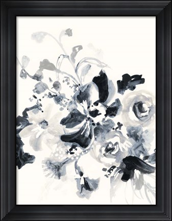 Framed Floral Entanglement I Print