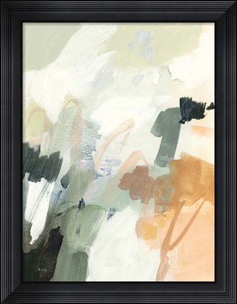 Framed Moss &amp; Peach II Print
