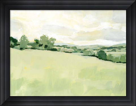 Framed Pearly Pasture I Print