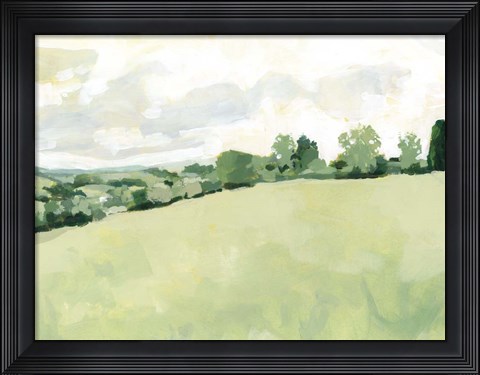Framed Pearly Pasture II Print