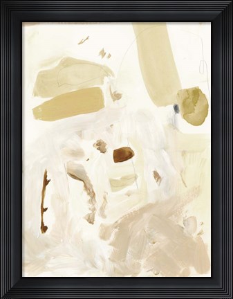 Framed Markings in Beige II Print