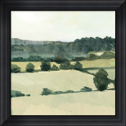 Framed Textured Countryside I Print