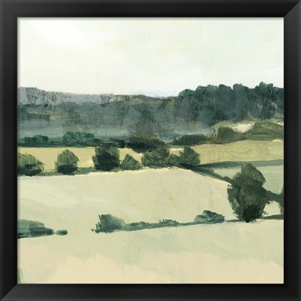 Framed Textured Countryside I Print