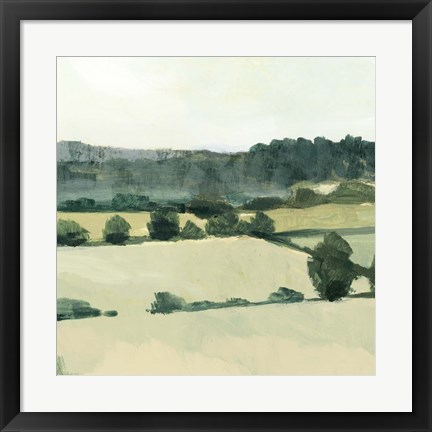 Framed Textured Countryside I Print