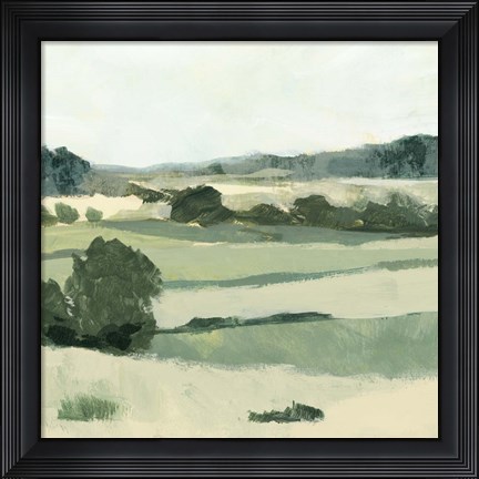 Framed Textured Countryside II Print