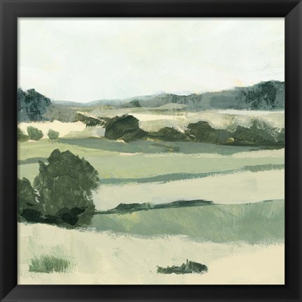 Framed Textured Countryside II Print