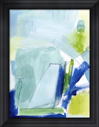 Framed Seaglass Harbor I Print