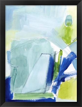 Framed Seaglass Harbor I Print