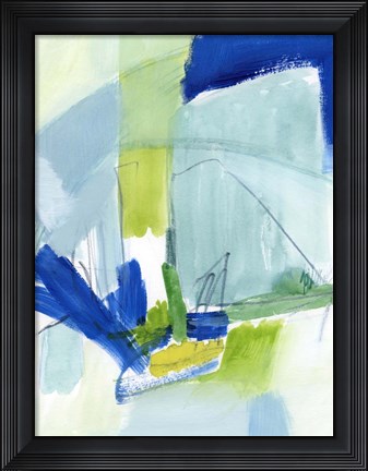 Framed Seaglass Harbor II Print