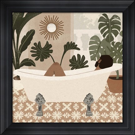Framed Home Spa IV Print
