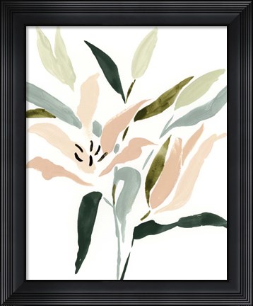 Framed Lily Abstracted II Print