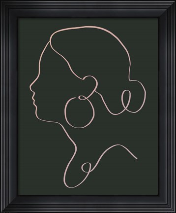 Framed Minimal Cameo II Print