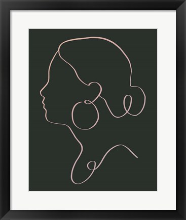 Framed Minimal Cameo II Print