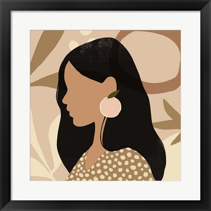 Framed Fruit Earring II Print