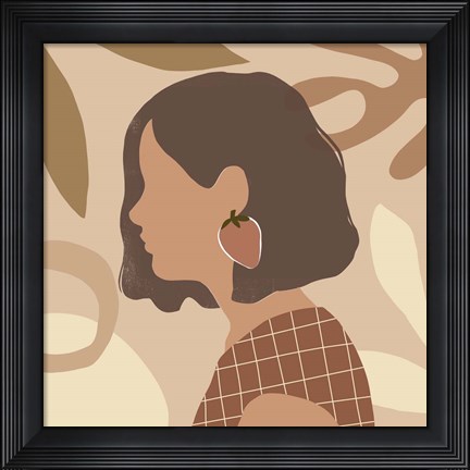 Framed Fruit Earring IV Print
