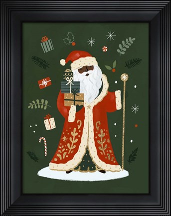 Framed Little St. Nick I Print