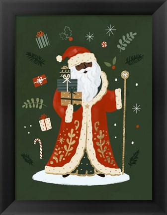 Framed Little St. Nick I Print