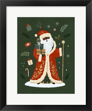 Framed Little St. Nick I Print