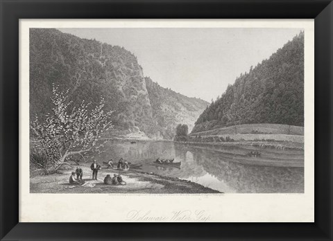Framed Delaware Water Gap Print
