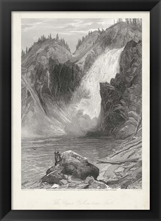 Framed Upper Yellowstone Falls Print