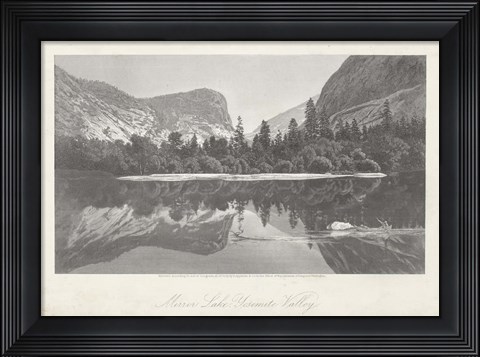 Framed Mirror Lake, Yosemite Valley Print