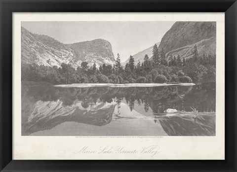 Framed Mirror Lake, Yosemite Valley Print