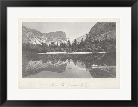 Framed Mirror Lake, Yosemite Valley Print