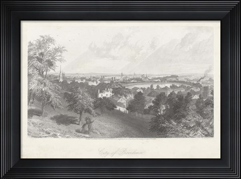 Framed City of Providence Print