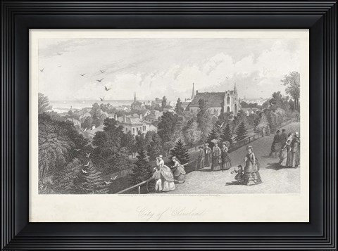 Framed City of Cleveland Print