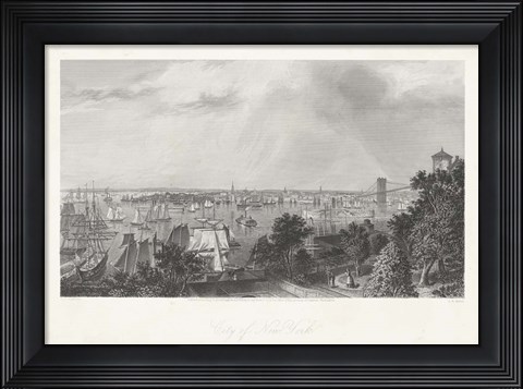 Framed City of New York Print