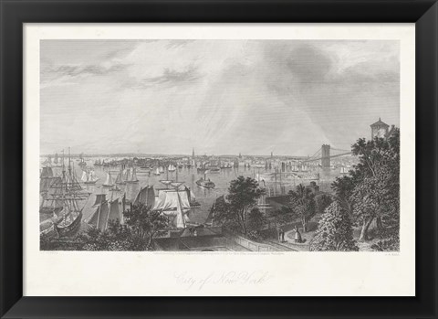 Framed City of New York Print