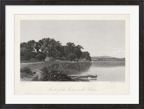 Framed Mouth of the Moodna, on the Hudson Print