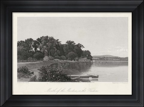 Framed Mouth of the Moodna, on the Hudson Print