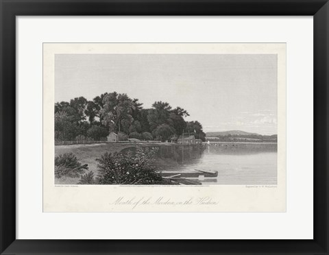 Framed Mouth of the Moodna, on the Hudson Print