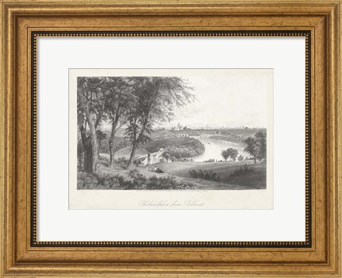 Framed Philadelphia From Belmont Print