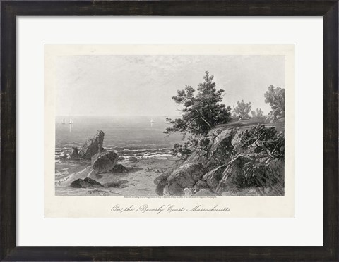 Framed On the Beverly Coast, Massachusetts Print