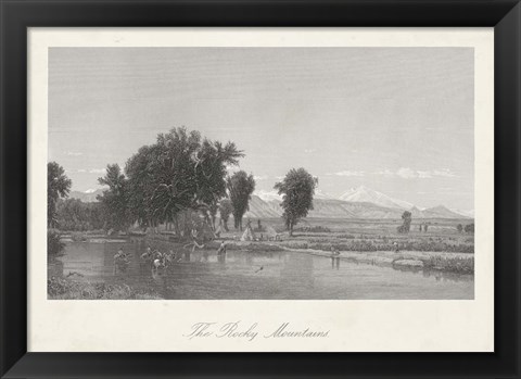 Framed Rocky Mountains Print